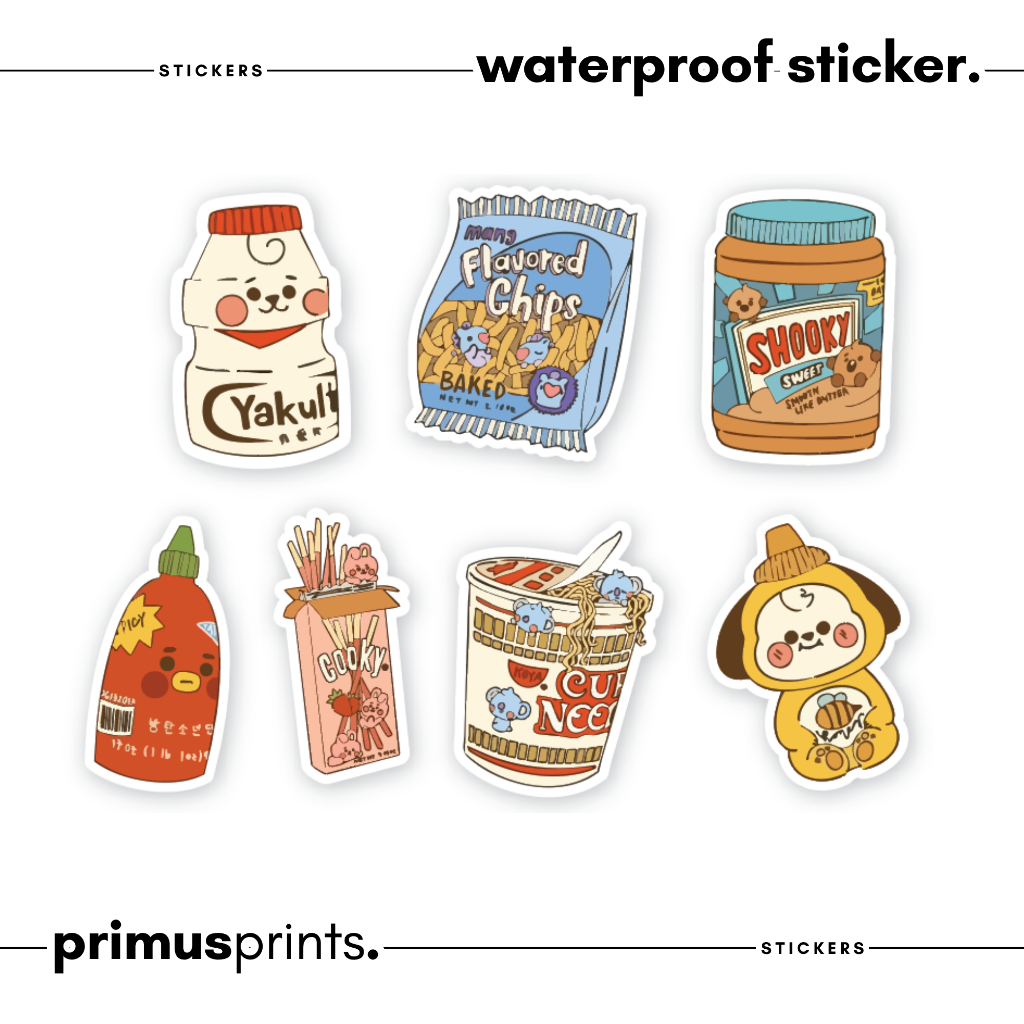 Food Sticker Pack Vol. 1 | Sold Per Pack | Waterproof Vinyl Sticker ...