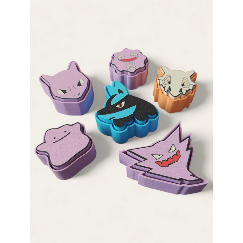 Pokemon Fidget Clicker Keychain Mewtwo Lucario Haunter Ditto Koffing ...