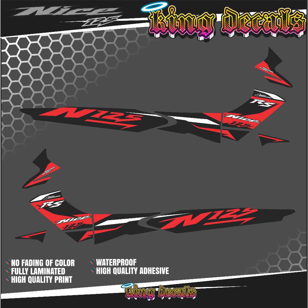 nice 125 design f150 fi decals [Customized Decals] | Shopee Philippines