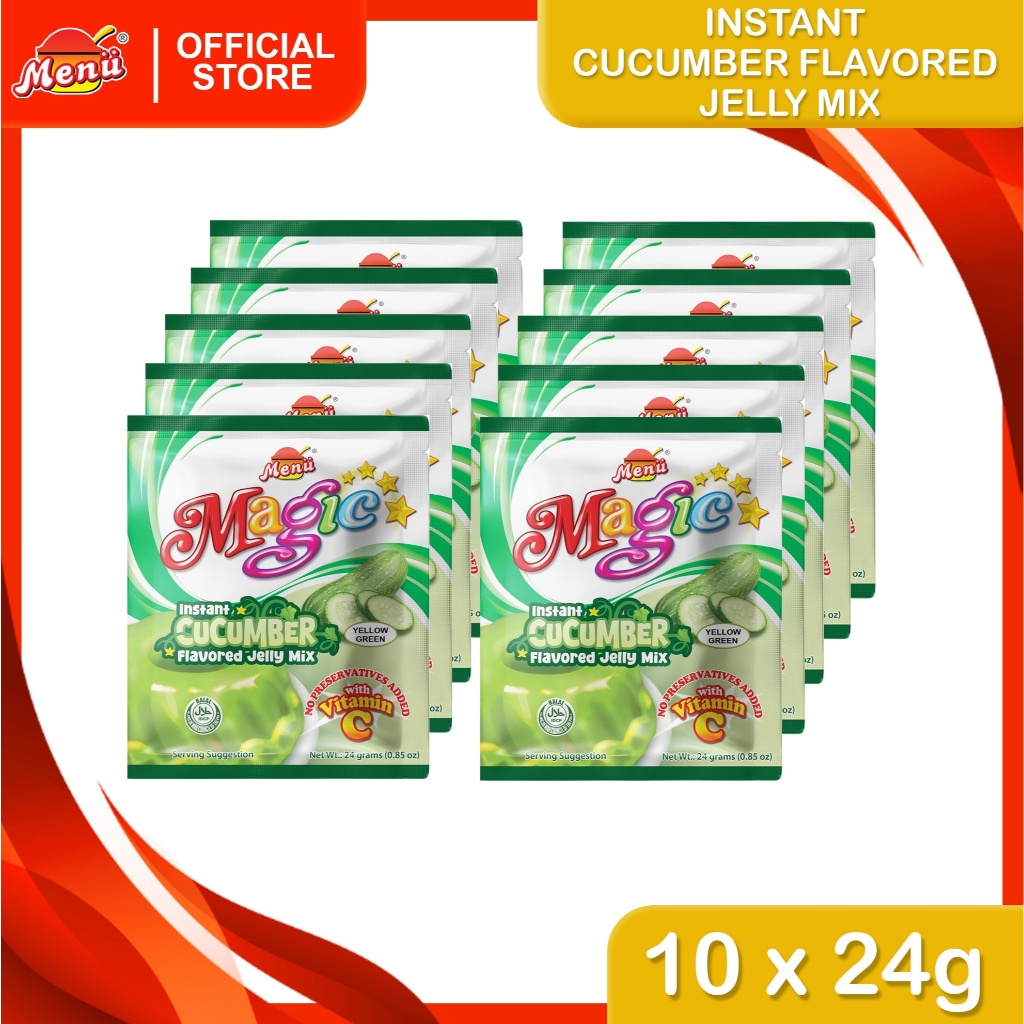Menu Magic Jelly Cucumber 24g x 10packs | Shopee Philippines