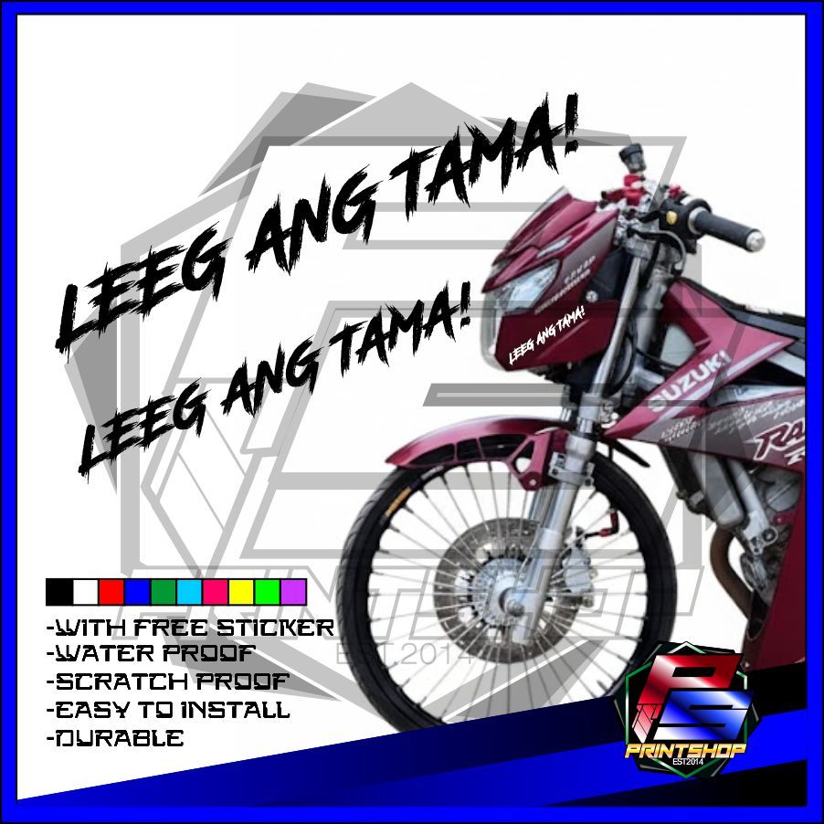 LEEG ANG TAMA High Quality Cut-Out Sticker Decals | Shopee Philippines