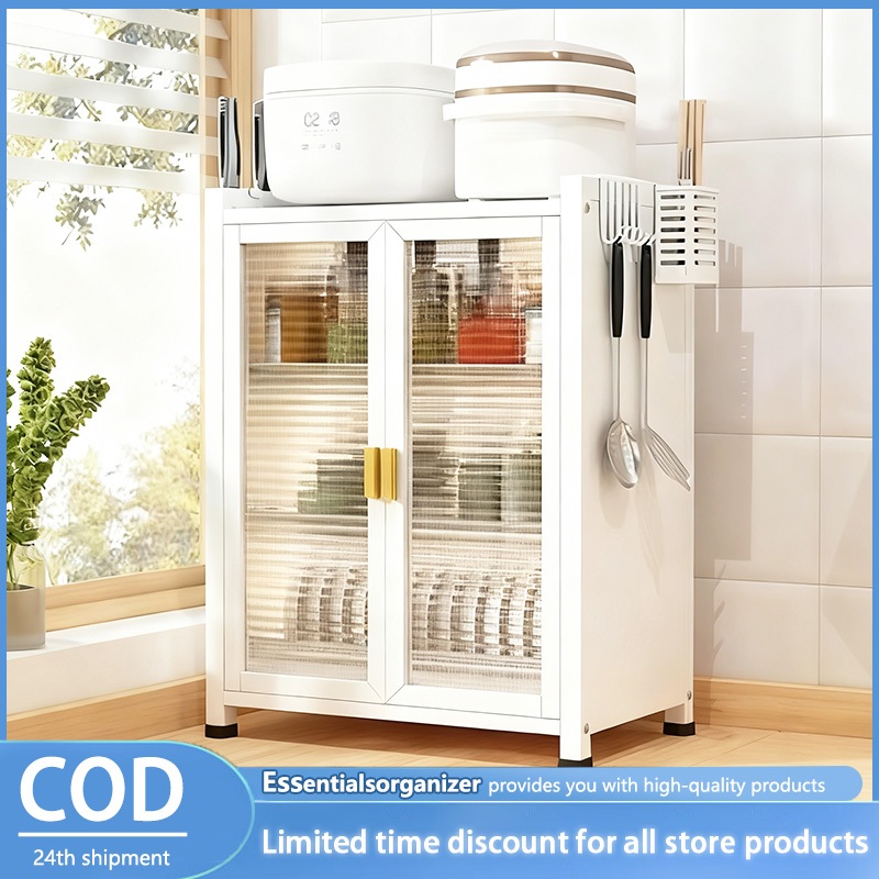 Fully Enclosed Dustproof Dish Cabinet - 2/3 Layers for Kitchen | Black ...