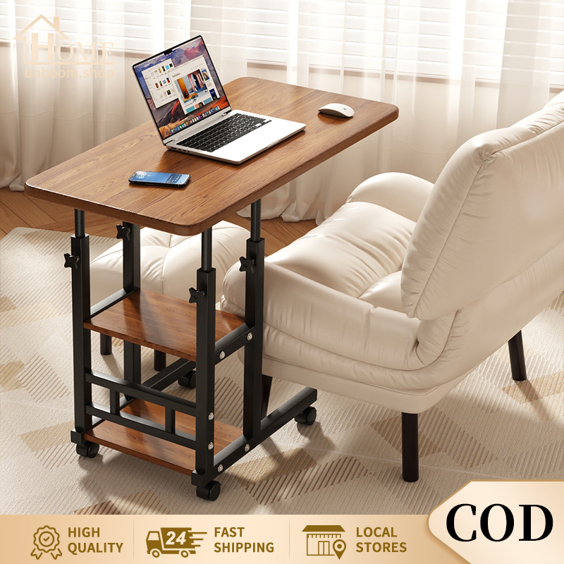 ♬COD♬ Adjustable Table Portable Standing Laptop Table Wood Bedside ...