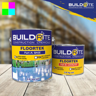 Buildrite Floortek FCH (3.8kg Set) Self Leveling Epoxy Floor Coating ...