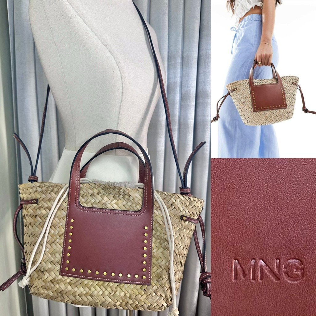 MANGO NATIVE/RATTAN BAG (used a few times) | Shopee Philippines
