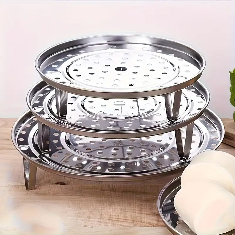 Stainless Steel Multi-Tiered Steamer Rack:Durable,For Stock Pots,Steam ...
