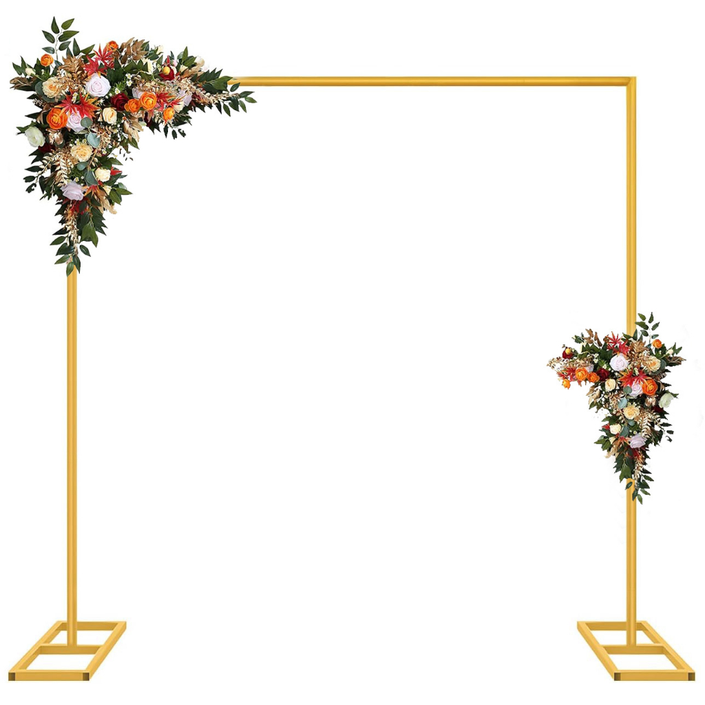 2*2M Square Arch Backdrop Stand Metal Wedding Arch Stand Frame Ceremony ...