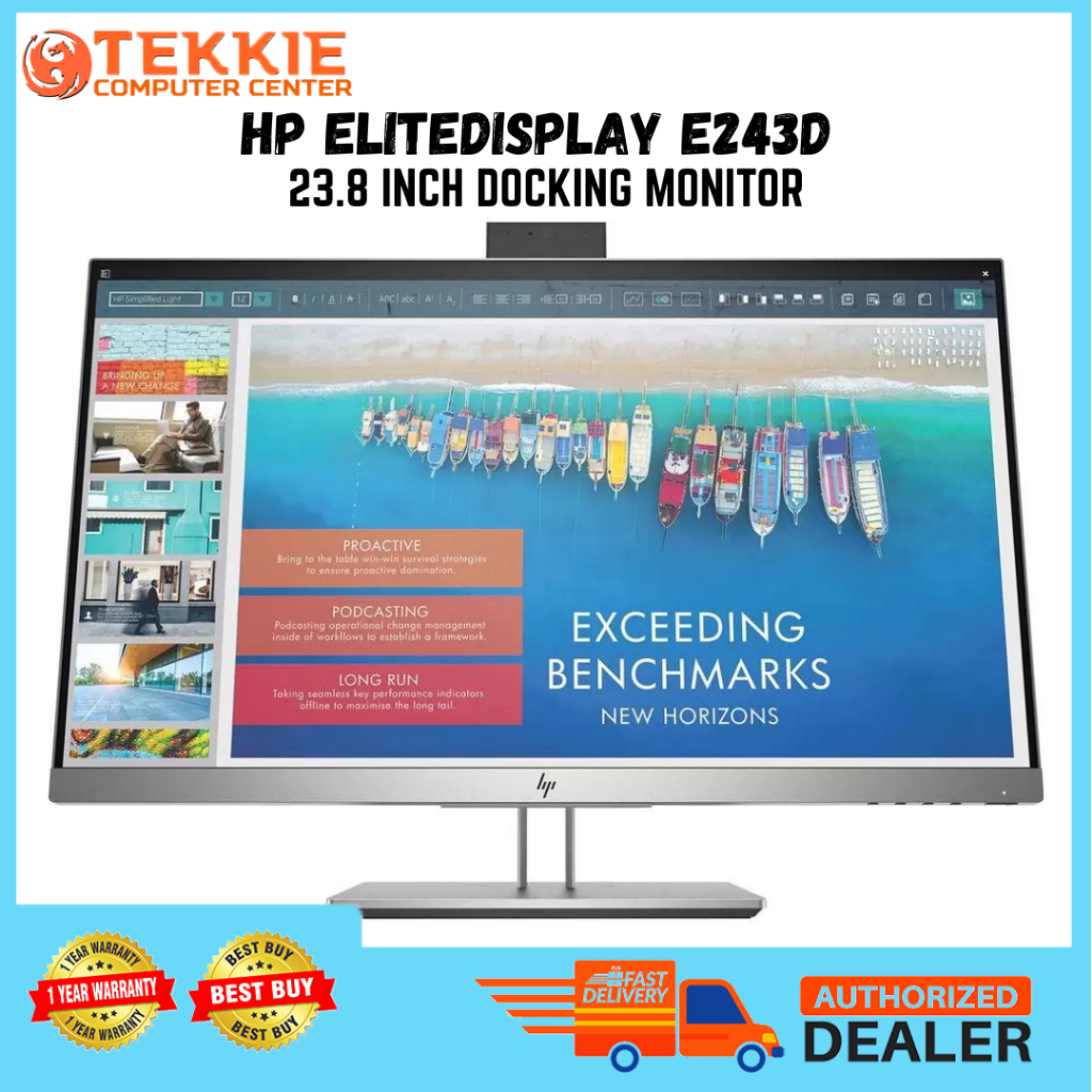 Brandnew HP EliteDisplay E243d 23.8 inch FHD Docking Monitor – USB-C ...