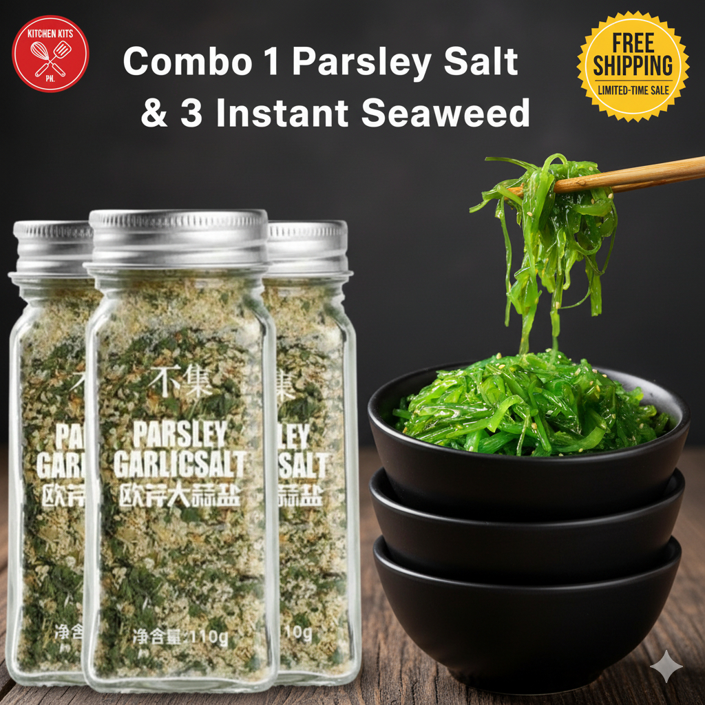 Kitchen Kits PH Combo 1 Parsley Garlic Salt & 3 Instant Seaweed ...
