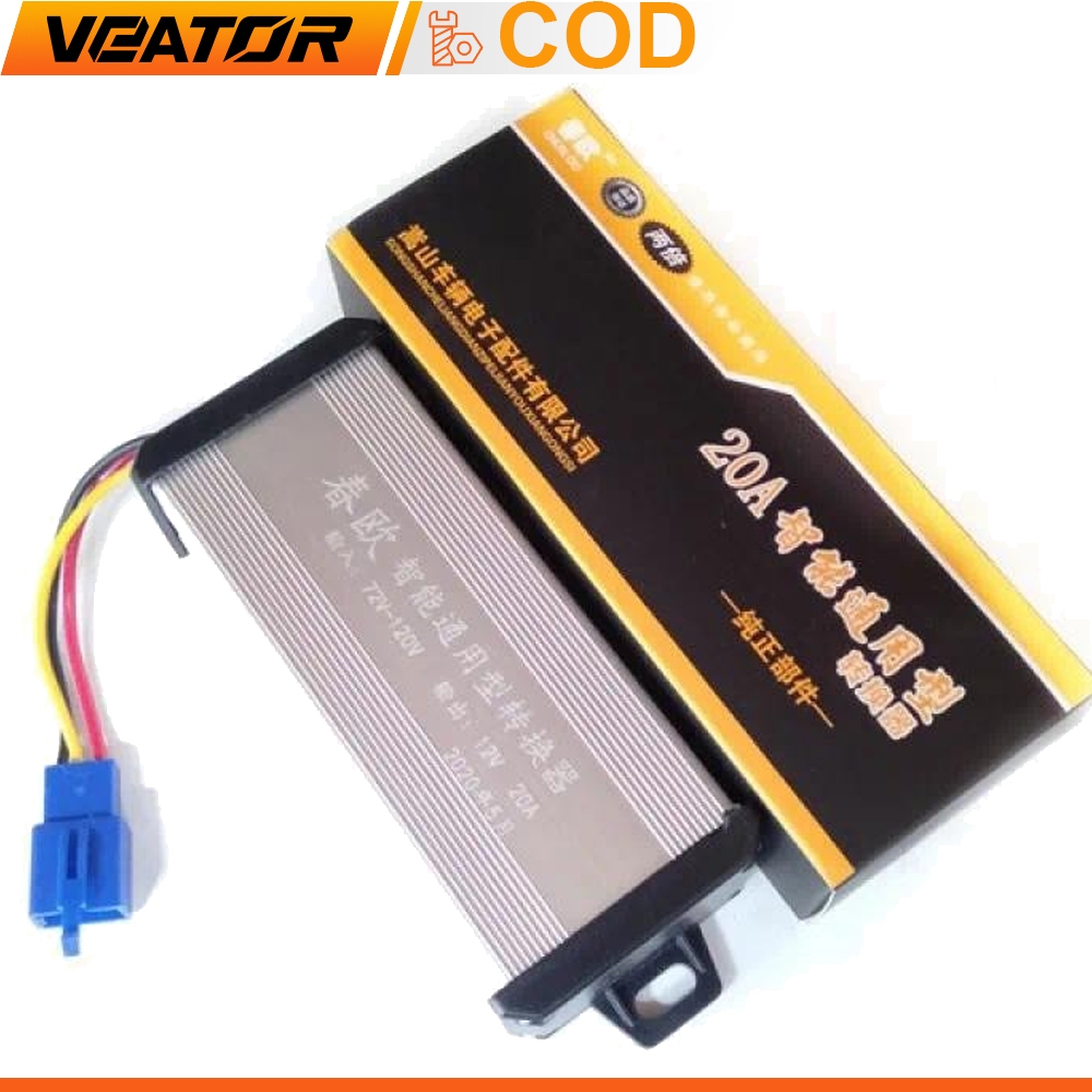 48V 60V 64V 72V to 12V DC 20A High Power E-Bike Converter for E-Bikes ...
