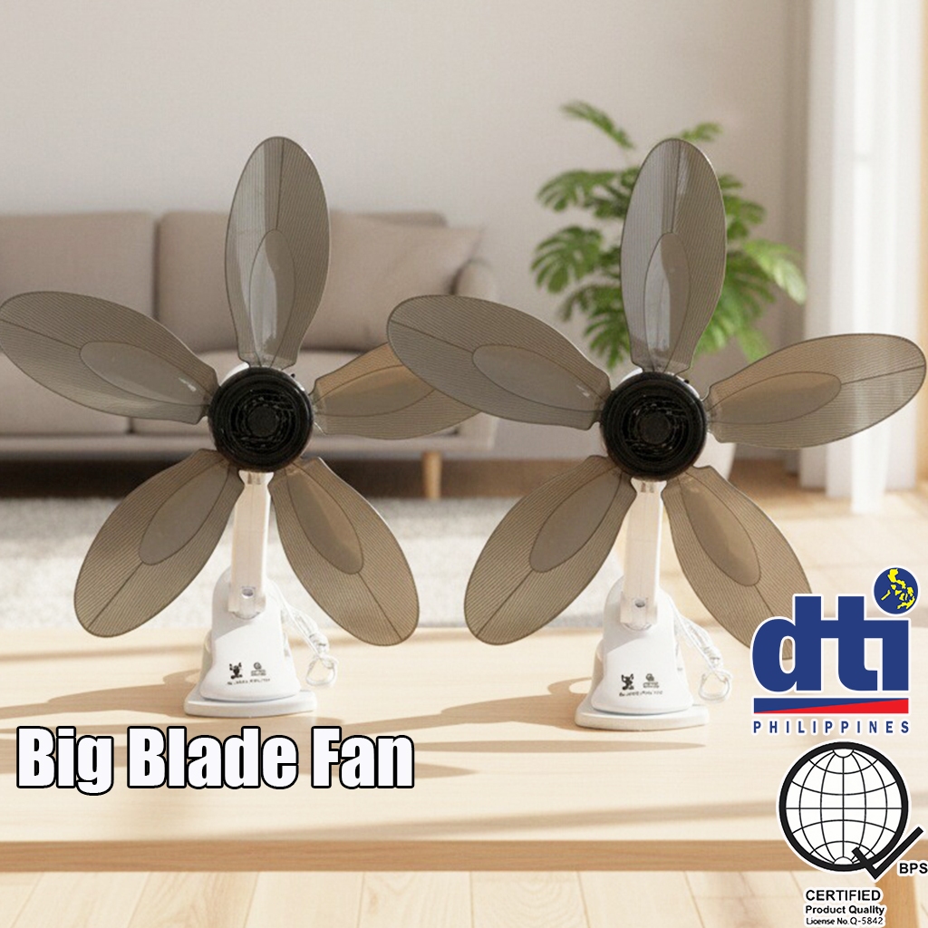 Fan 5 Blade Clip Fan Big Table/Desk Fan Electric Fan W/ Clip Clover Fan ...