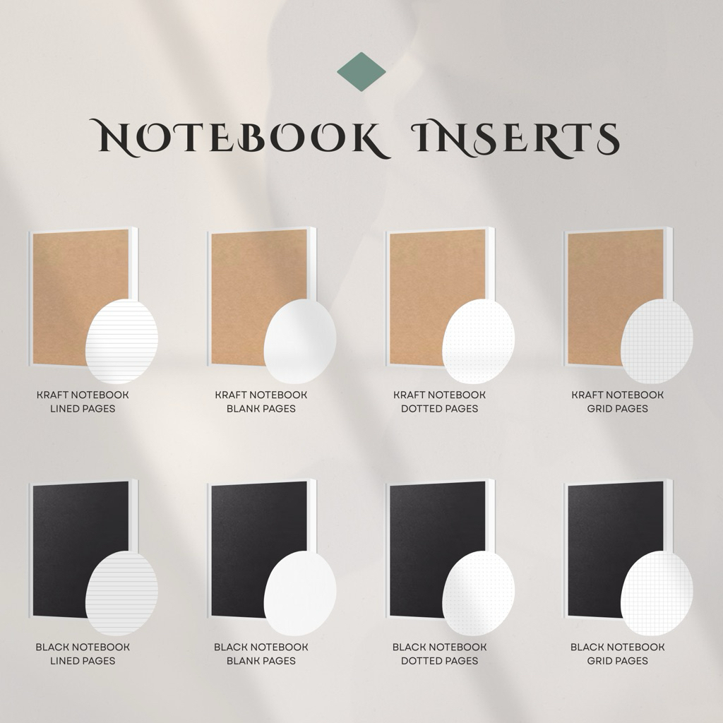 Notebook Inserts for Leather Journal/Folio | Shopee Philippines