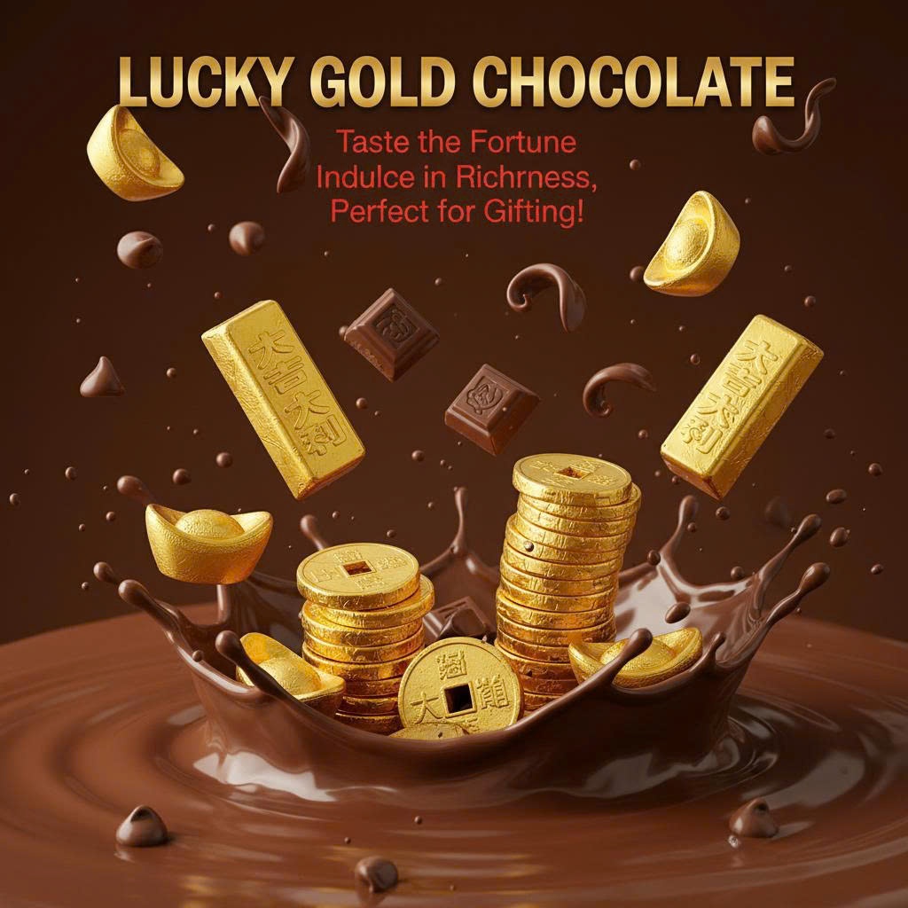 READY STOCK | [COD] Lucky Gold Chocolate – Premium Gift Candy for ...