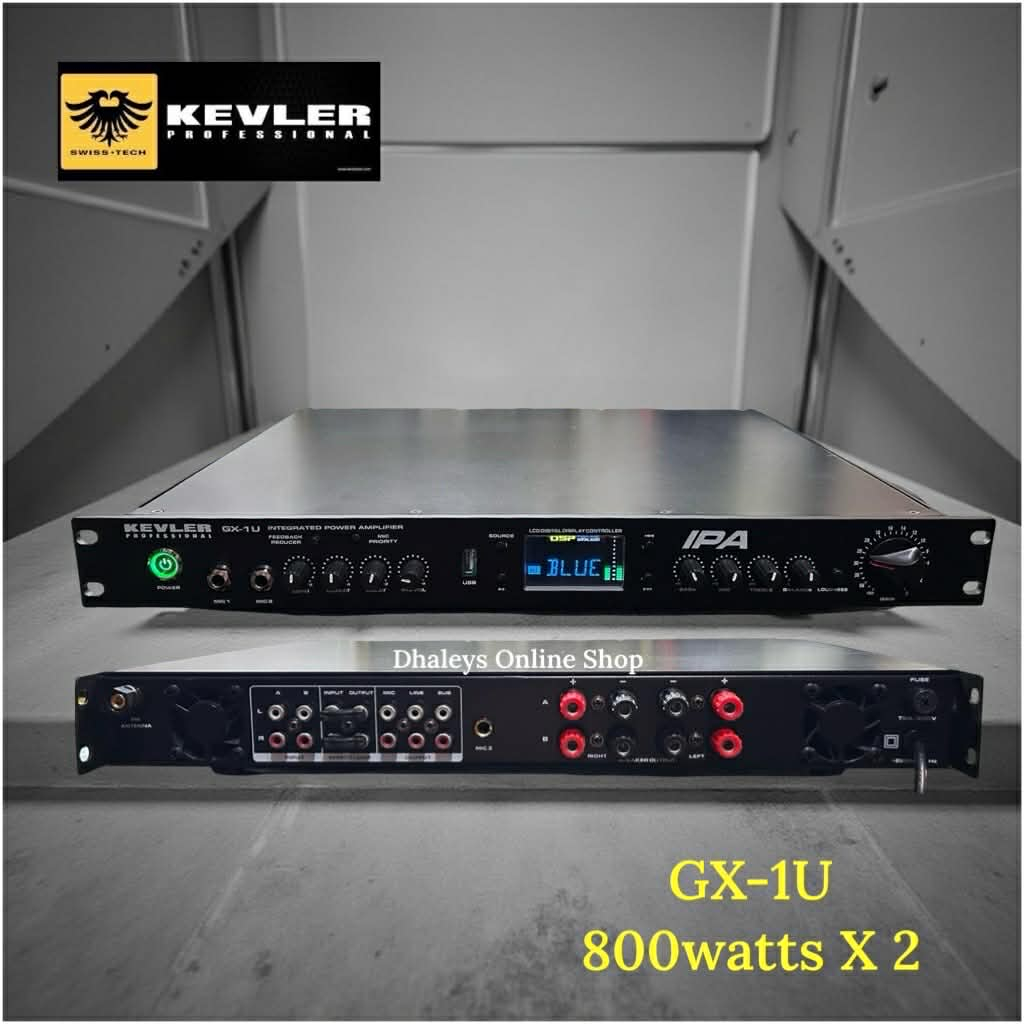 Kevler GX-1U 800watts X2 Integrated Amplifier 1U Rack Space Unit GX1U ...