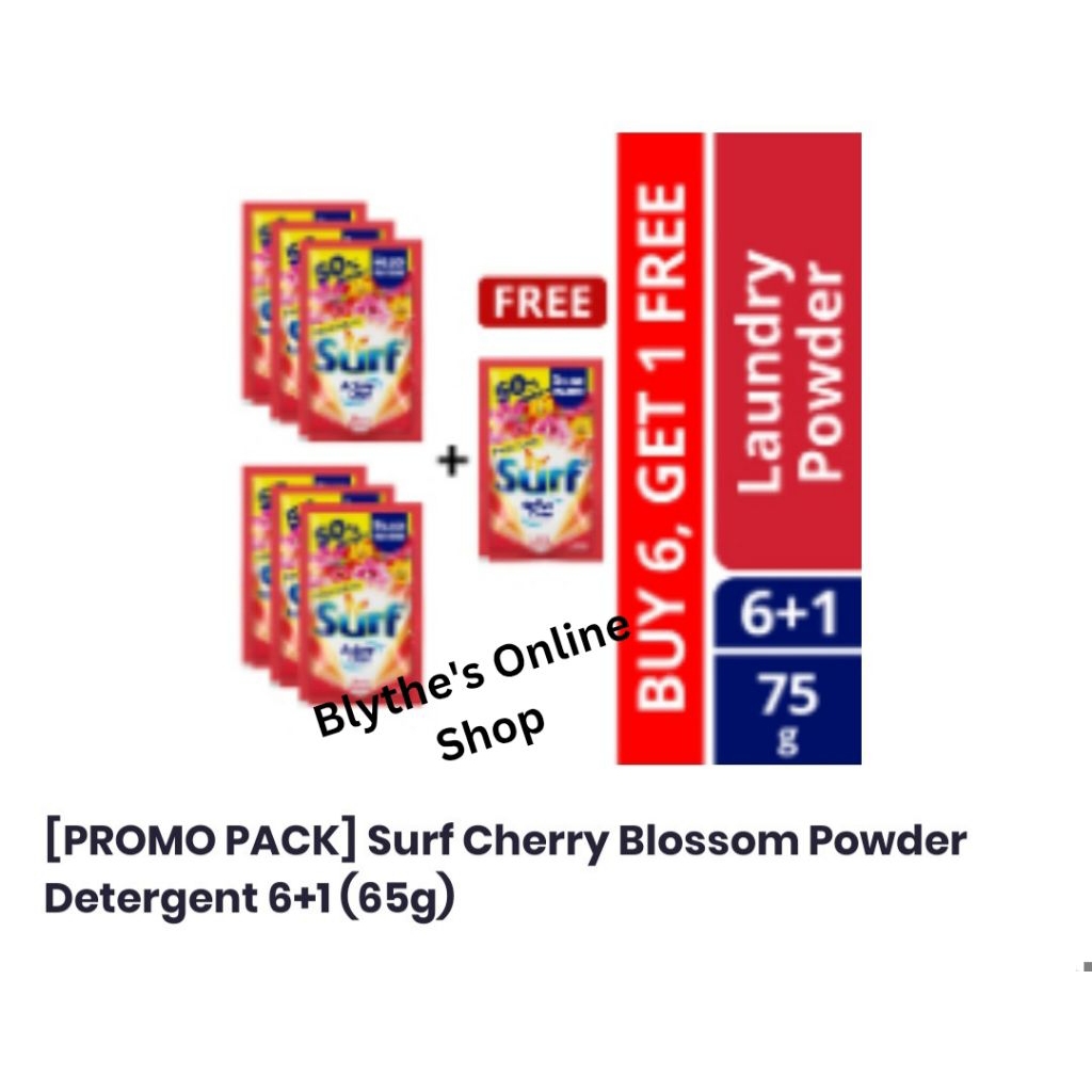 Surf Powder Detergent 65g (Buy 6 get 1 Free) | Shopee Philippines