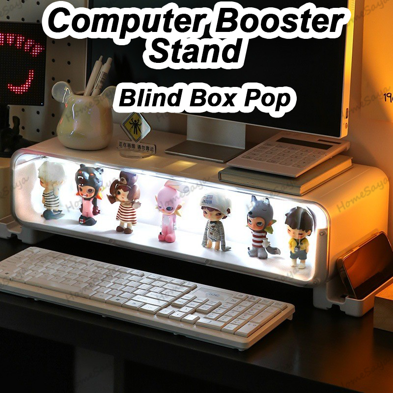 Monitor Stand With Drawer Popmart Display Case Labubu Storage Box With ...