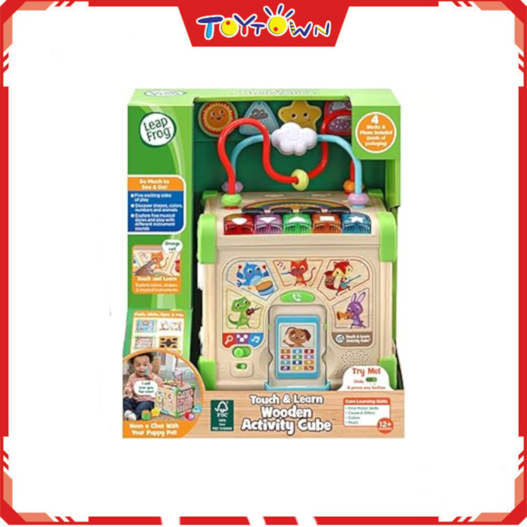 Leapfrog® - Touch & Learn Wooden Activity Cube | Shopee Philippines