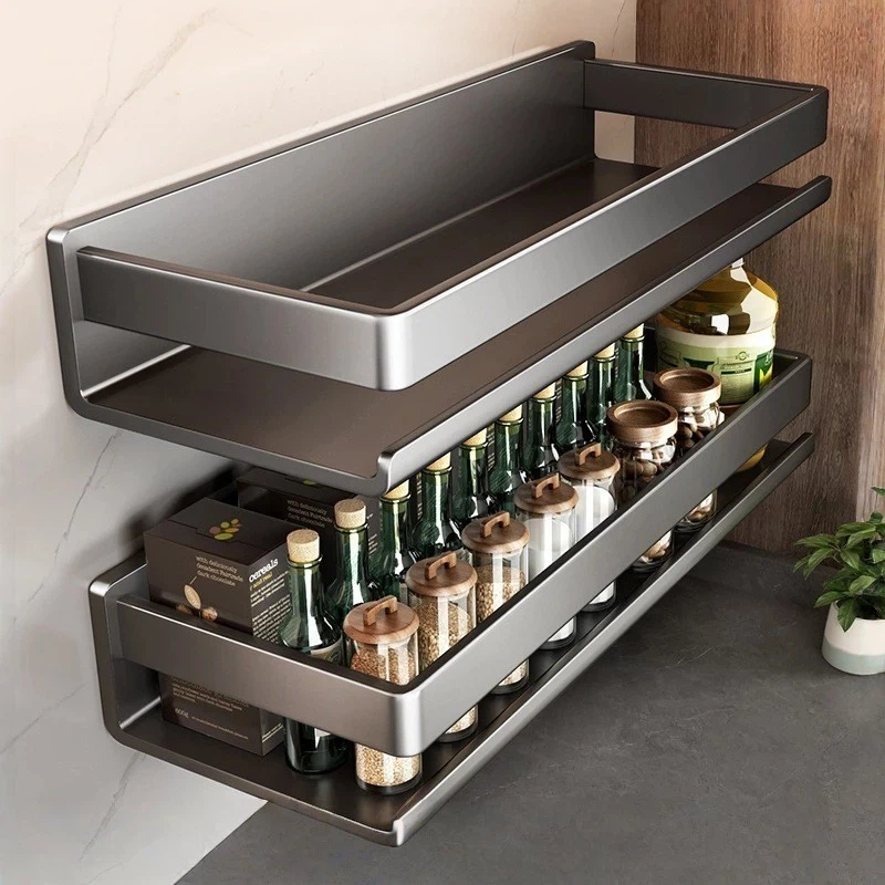 Condiments Organizer Utensils Spice Rack Knife Holder Wall Mounted ...