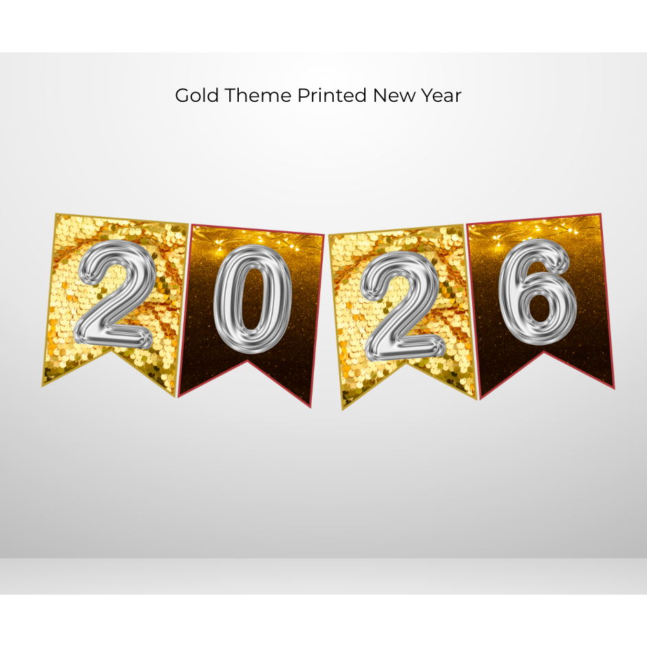Happy New Year Bunting Banner 2026 Printed Only | Shopee Philippines
