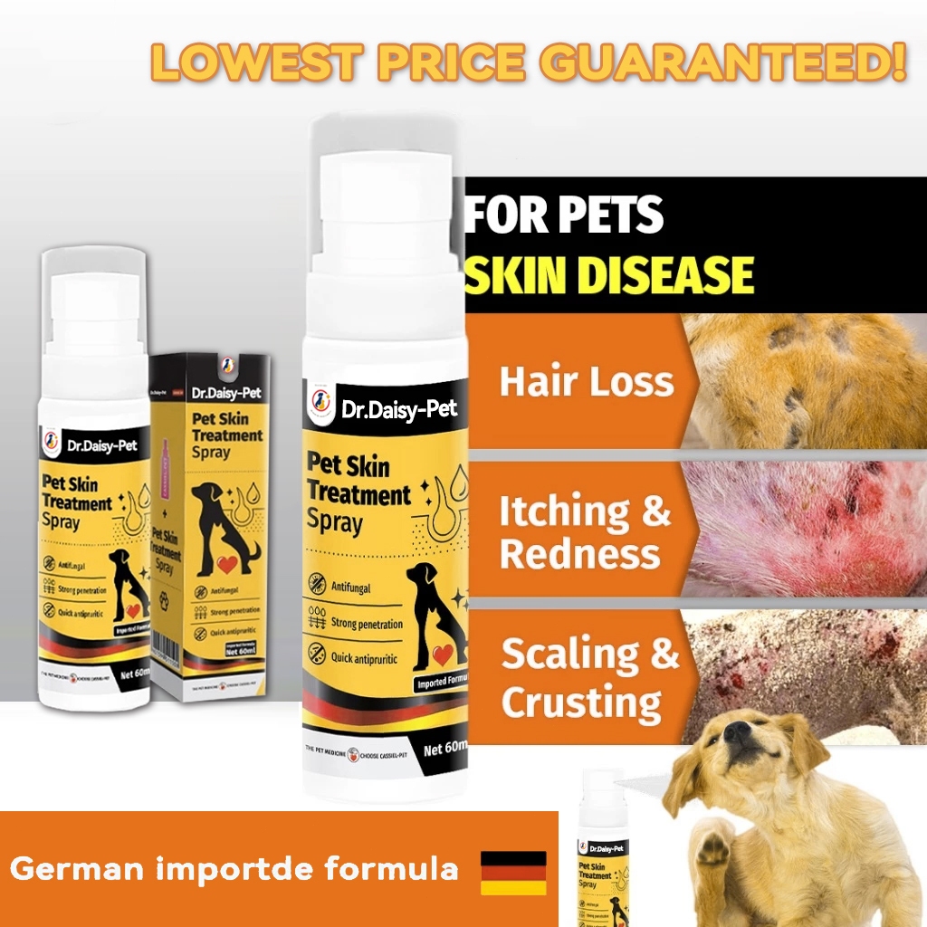 View of Pet skin treatment spray For Itching, Ringworm, Mange, Fungal Dogs&Cats ...