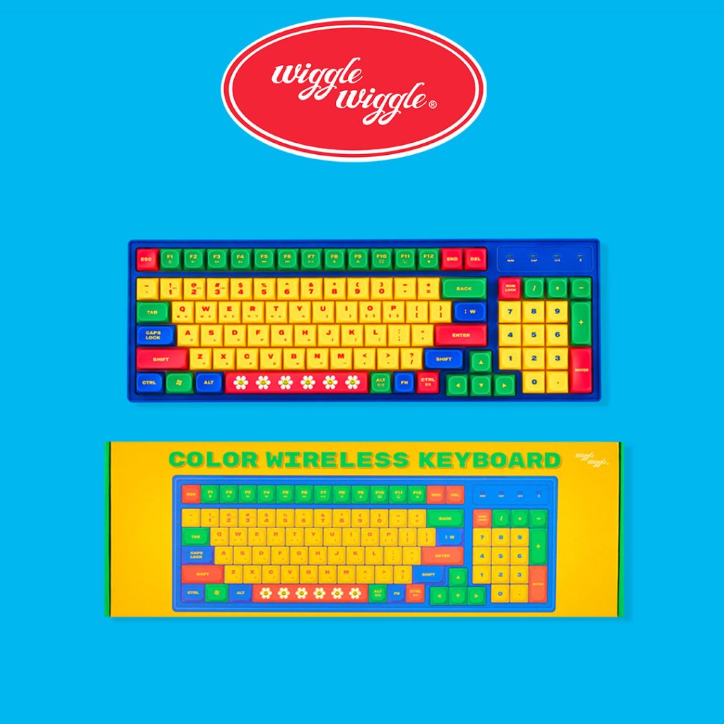 Wiggle Wiggle Color Wireless Keyboard, Blue | Shopee Philippines