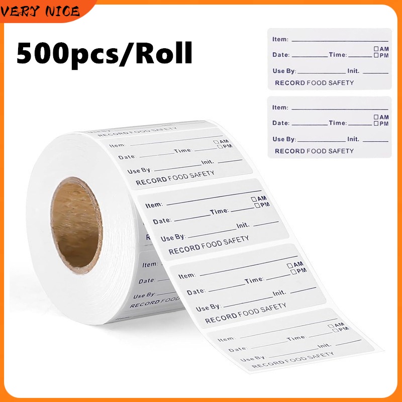500pcs/roll Food Date Storage Labels Food Safety Date Sticker,for ...