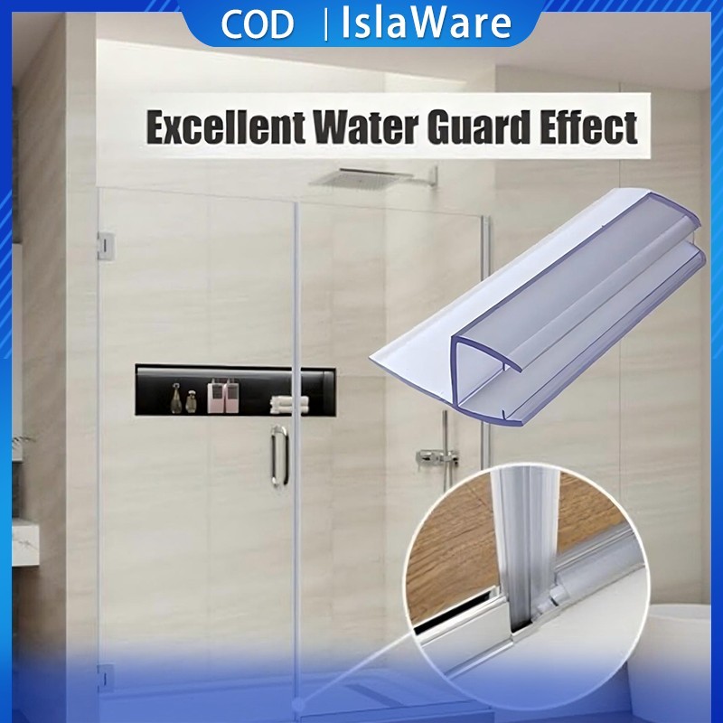 2M H/U Shape Silicone Seal Strip Waterproof For Shower Door Window ...