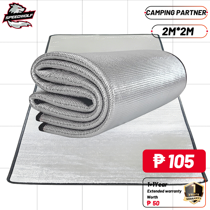 Camping mat Tent moisture-proof floor mat 2M * 2M Aluminum membrane pad ...