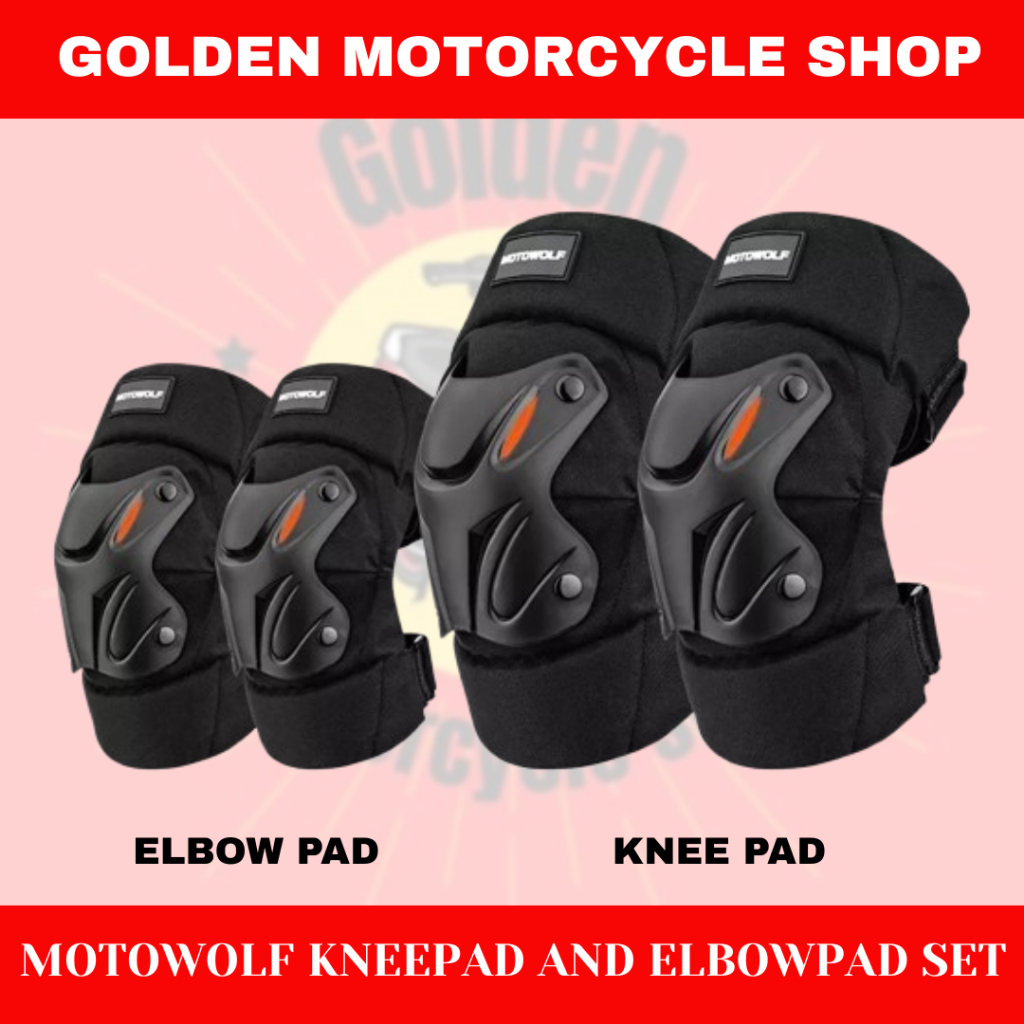 MOTOWOLF ELBOW PAD AND KNEE PAD FOR MOTORCYCLE RIDER SAFETY GEAR 4IN1 ...