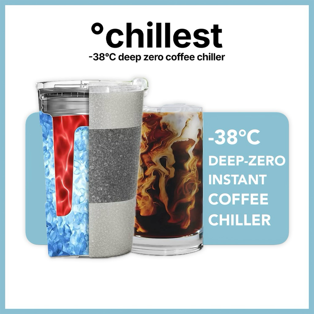 Chillest Instant Chiller for Iced Coffee Wine Beer Hyper Beverage Flash ...