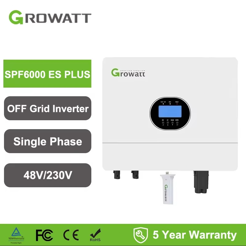 Off Grid Solar Inverter SPF 6000 ES PLUS 48V 230Vac 50/60Hz 6Kw 6000W ...