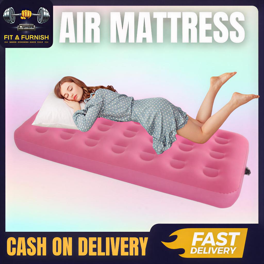 Inflatable Single Mattress Bed for Kids Portable Air Bed Camping, Kids ...