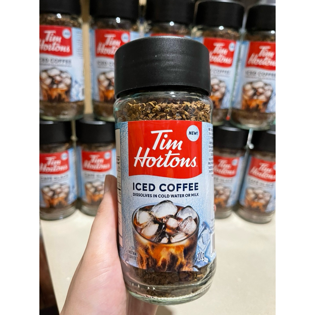Authentic Tim Hortons Instant Iced Coffee 100 grams Dissolves in Cold ...