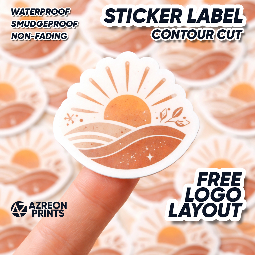 Customized Vinyl Sticker Labels - Contour Cut | Die Cut | Kiss Cut ...
