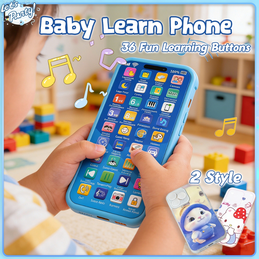 36 Keys English Montessori Early Education Mobile Phones Baby Remote ...