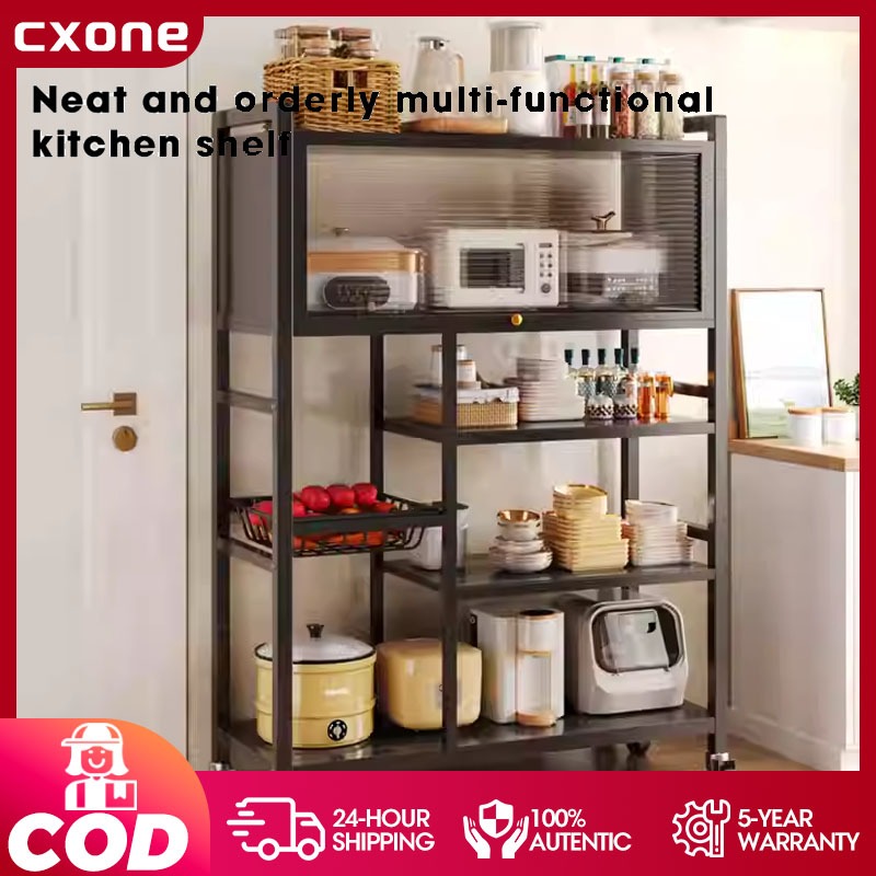 Kitchen Multifunctional Storage Rack，Vegetable Rack，Metal Multi-layer ...