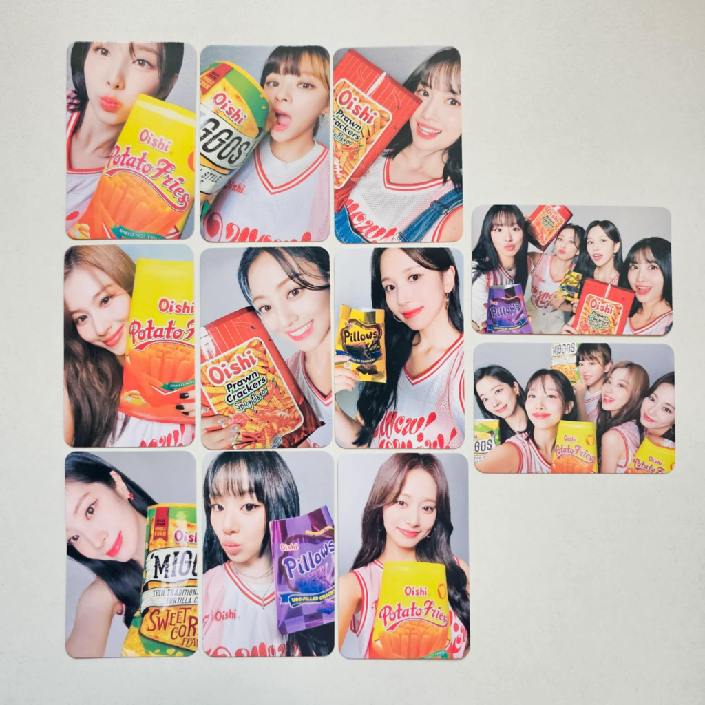 Twice x Oishi  Ver 2 コンプリートセット Shop oishi twice photocard for Sale on Shopee Philippines
