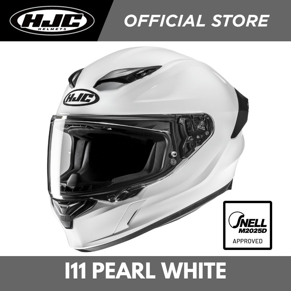 hjc full face helmet flat pearl white C71 SOLID Product DescriptionThe C91 helmet offers riders top HJC F71 Pearl White -