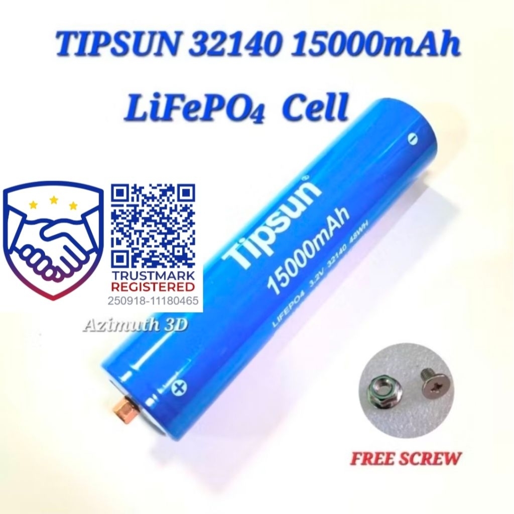 Tipsun 32140 15Ah Lifepo4 battery | Shopee Philippines