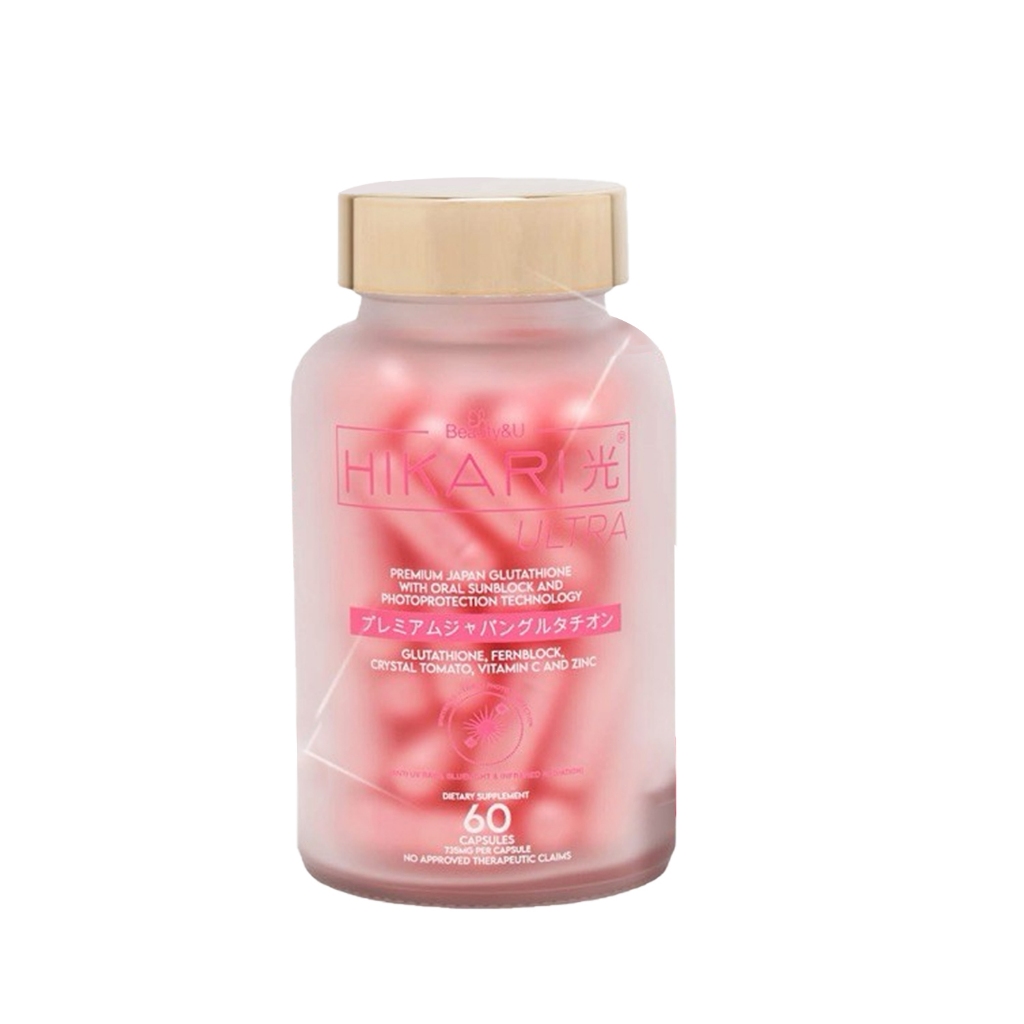 hikari glutathione japan Authentic Ultra Premium with Oral Sunblock Technology /Brighten Skin Tone علاج فوري للاشراقة Size:100mg / 60 Capsules Thorne Glutathione SR 175mg