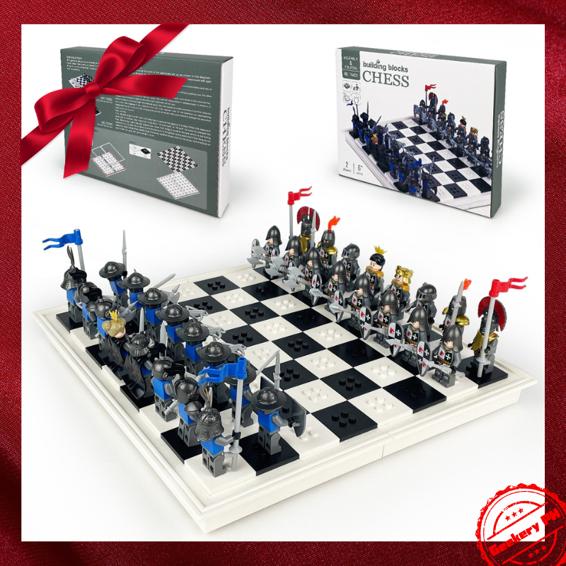 Vintage Century Soldier Chess Military Building Blocks Boys Educational ...