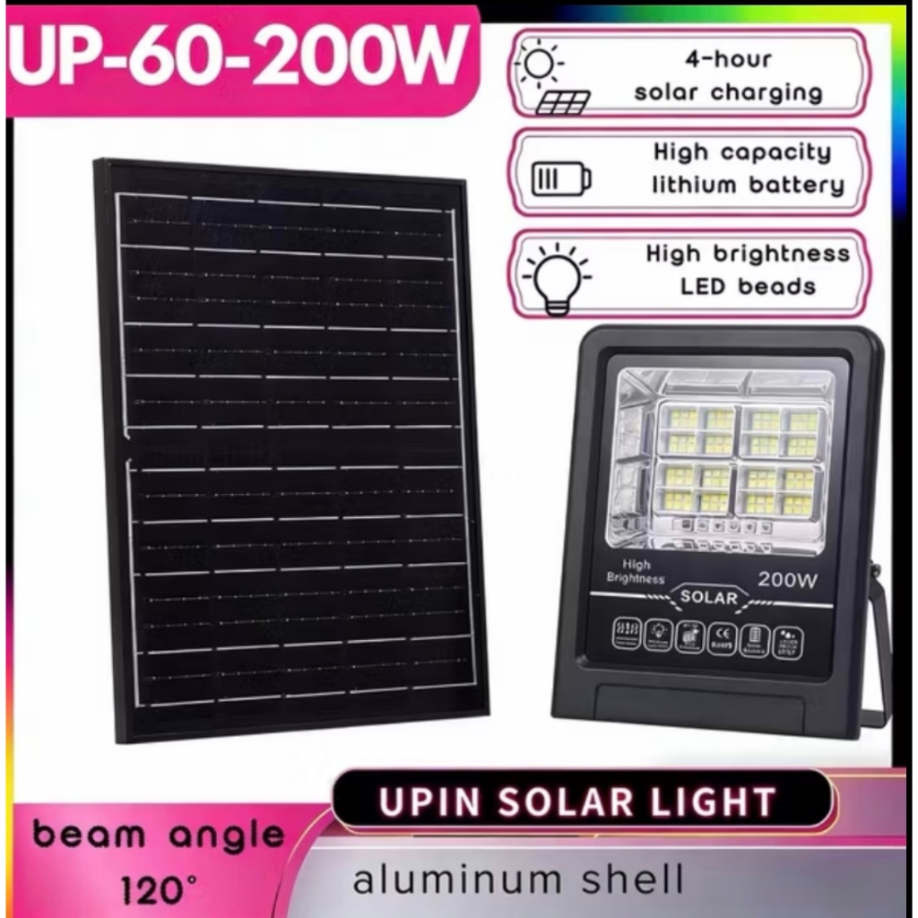 UPIN UP60-200W Various Portable Waterproof Remote-Control Rechargeable ...