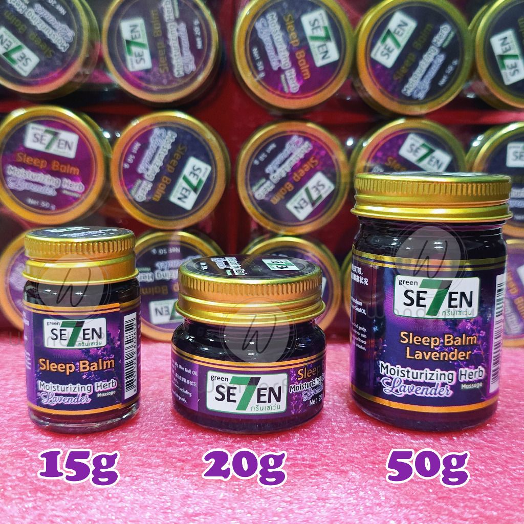 Green SEVEN (Se7en) Sleep Balm Lavender Anti-Insomnia for Sleep 15g/20g ...