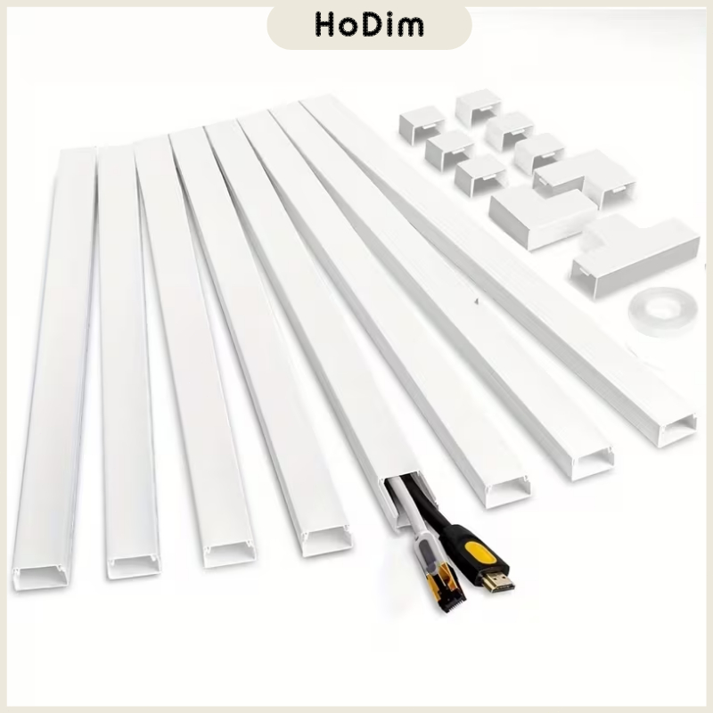 10Pcs Cable Concealer Wall Cord Cover Complete Raceway Kit/Wire Cables ...