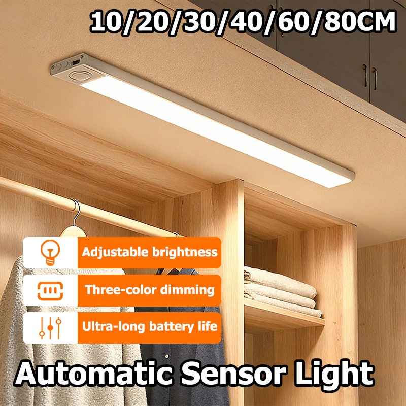 3 Colors Motion Sensor Led Light 10/20/30/40/60/80 Ceiling Light ...