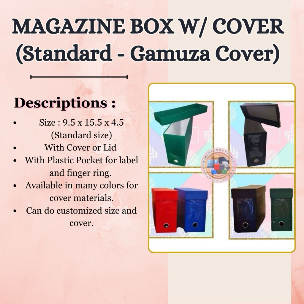 MAGAZINE BOX WITH COVER/DATA FILE BOX WITH COVER | Shopee Philippines