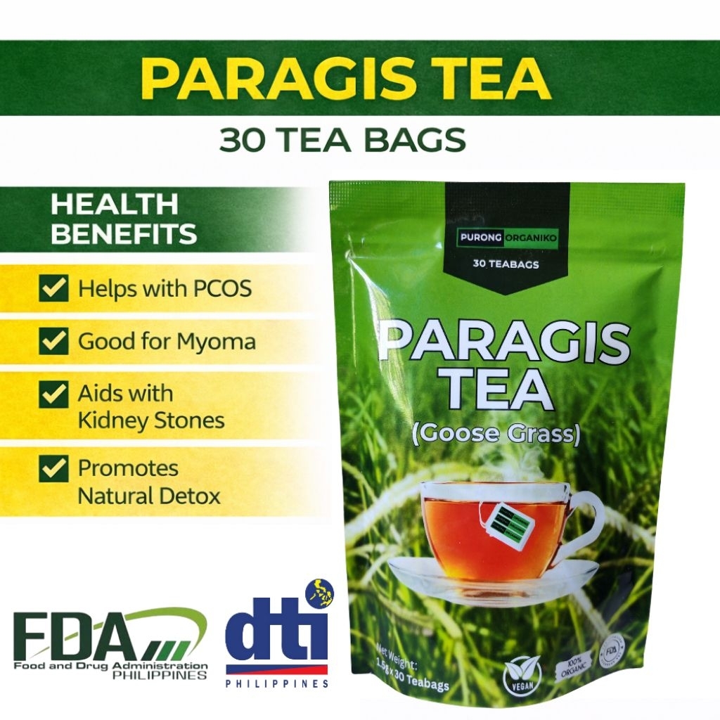 PURE PARAGIS HERBAL TEA 30 TEABAGS by purong organiko | Fda approved ...