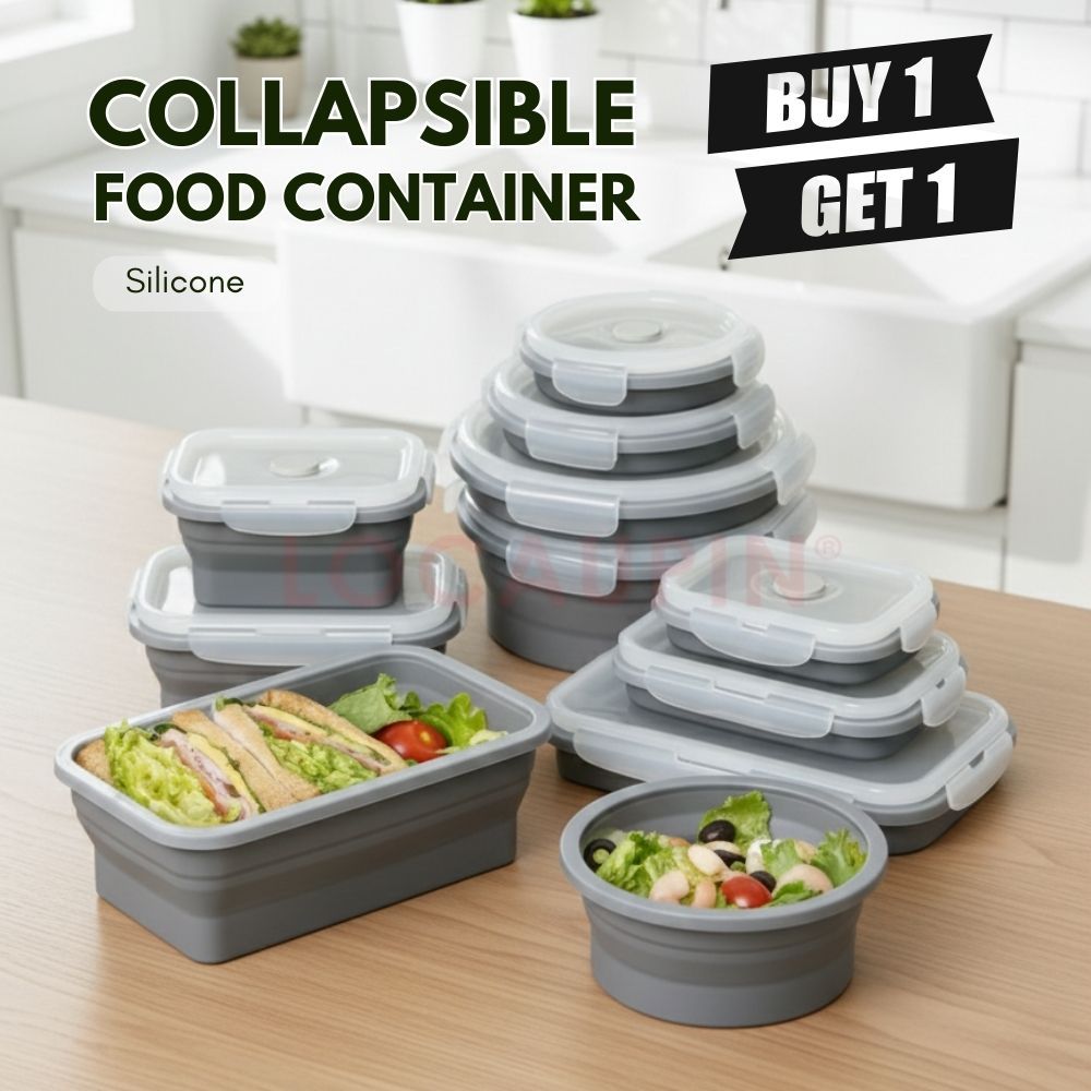 LOCAUPIN BUY 1 TAKE 1 Collapsible Silicone Food Container Microwavable ...
