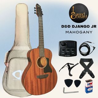 D&D Django Jr Acoustic Electric Guitar with Full Setup and Accessories ...