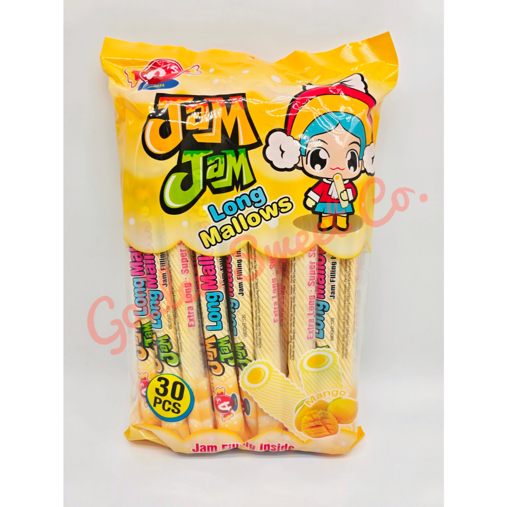 A's CANDIES 10in JAMJAM LONG MALLOW WITH FILLING MANGO FLAVOR PANINDA ...
